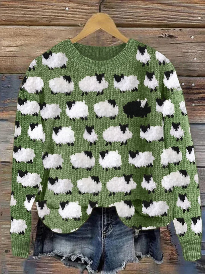 Grace- Comfortable Holiday Sweater Sweater — detail view