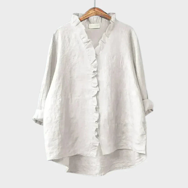 Eline Colourful Summer Blouse — front view