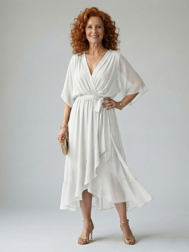 Elric Midi Dress — lifestyle shot