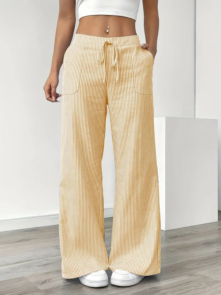 Karina Striped Pants — front view