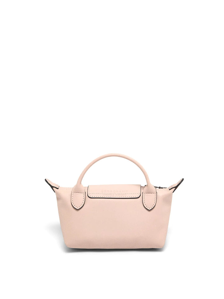 Longchamp Mini Leather Bag Pink — side view