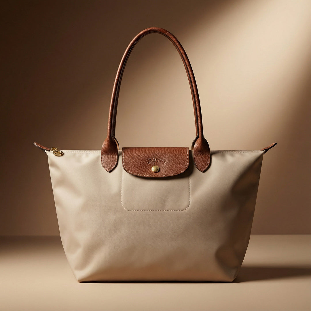 Longchamp Le Pliage Large Tote Bag Black studio product shot