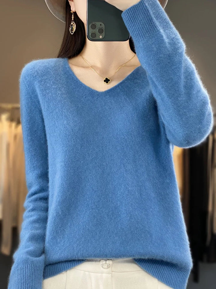 Amelia Soft Comfy Sweater — back view