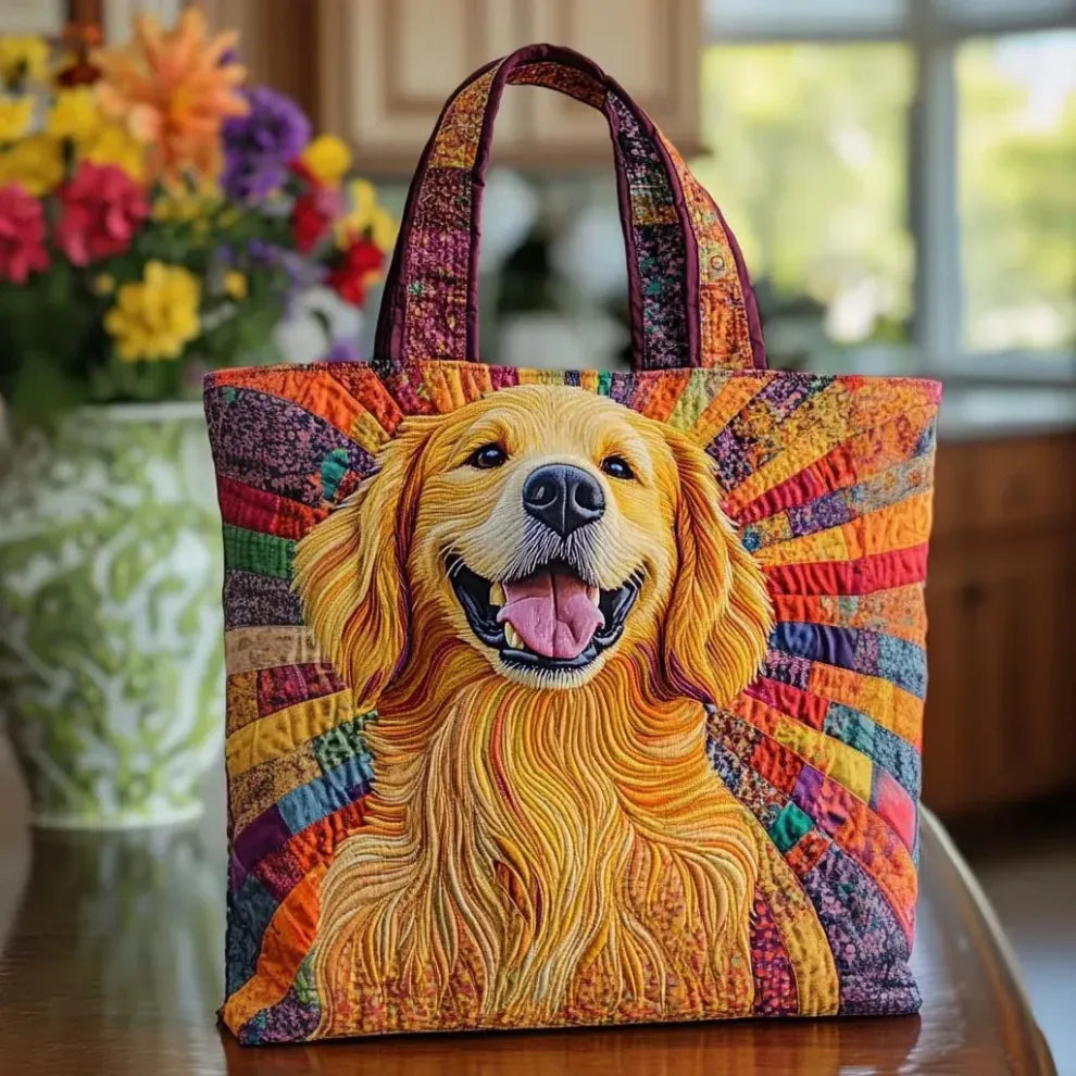 Golden Companion Handmade Bag — front view