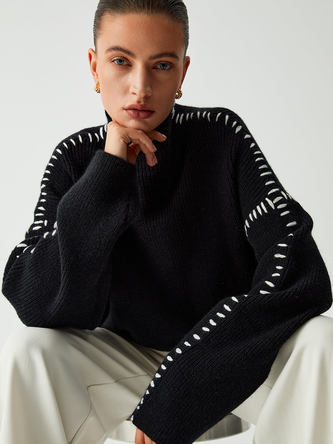 Sophia Comfortable Sweater — detail view