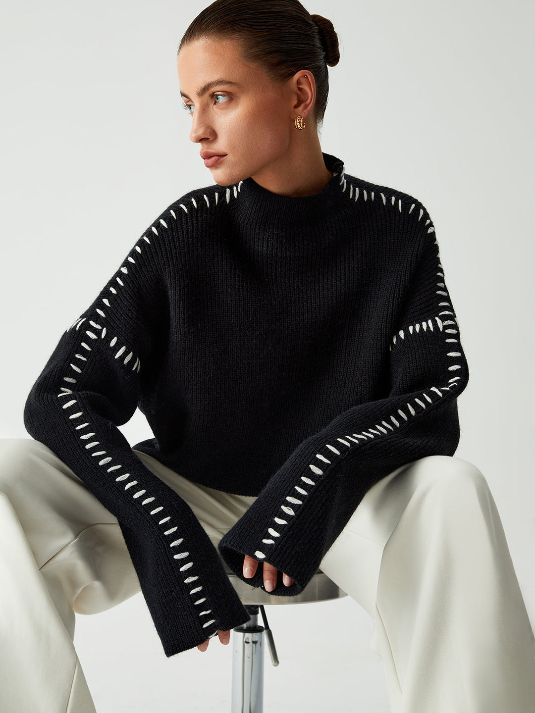 Sophia Comfortable Sweater — close-up view