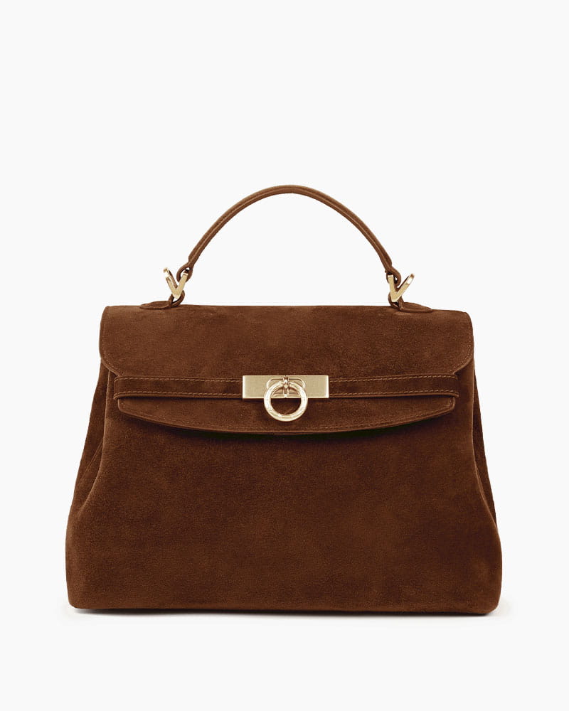 Chic City Daytime Suede Top Handle Satchel