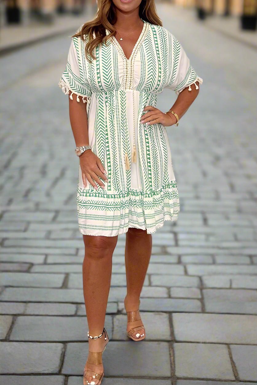 Magdalena Boho Summer Dress — detail view