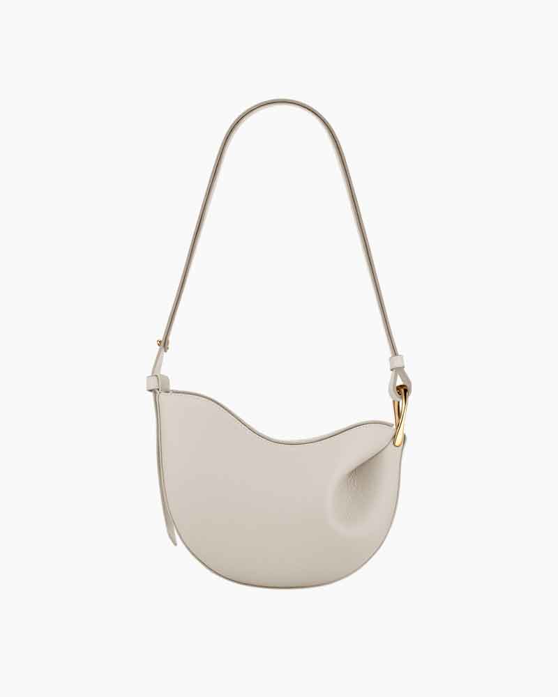 Weekend Stroll Textured Taupe Shoulder Bag