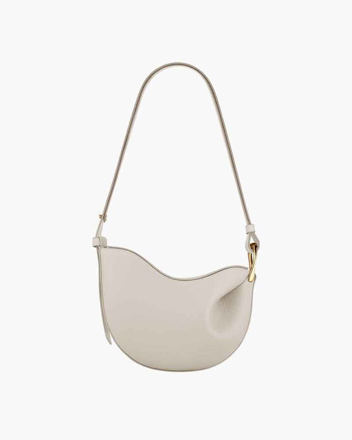 Weekend Stroll Textured Taupe Shoulder Bag