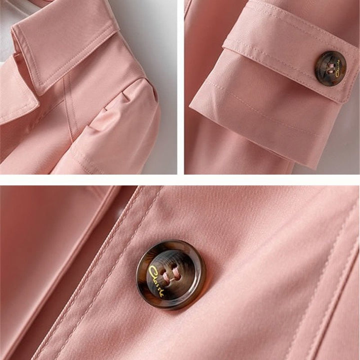 Long Trench Coat for Women | Coat with Belt