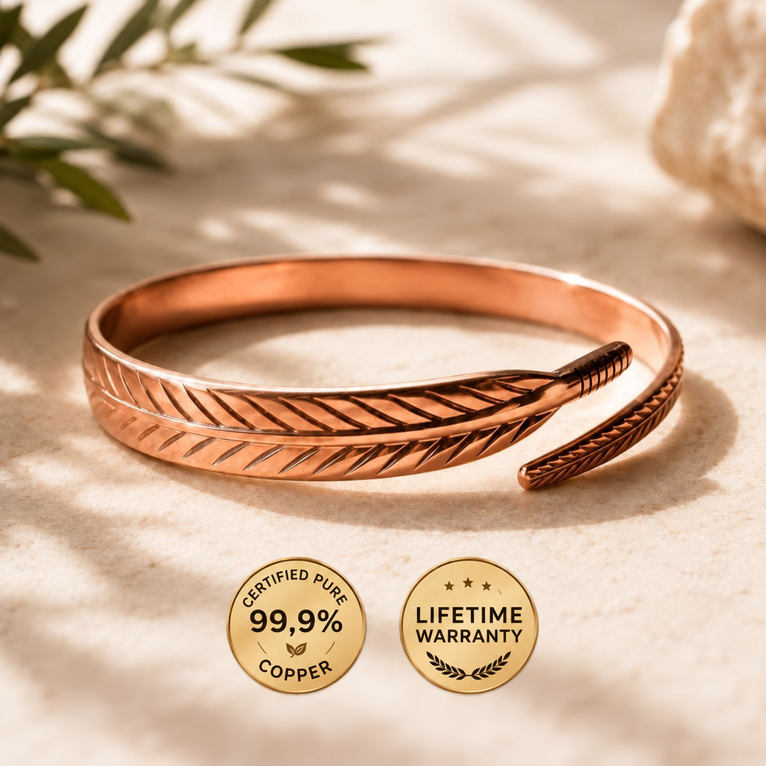 Pure copper Tree of Life bracelet packaging and presentation