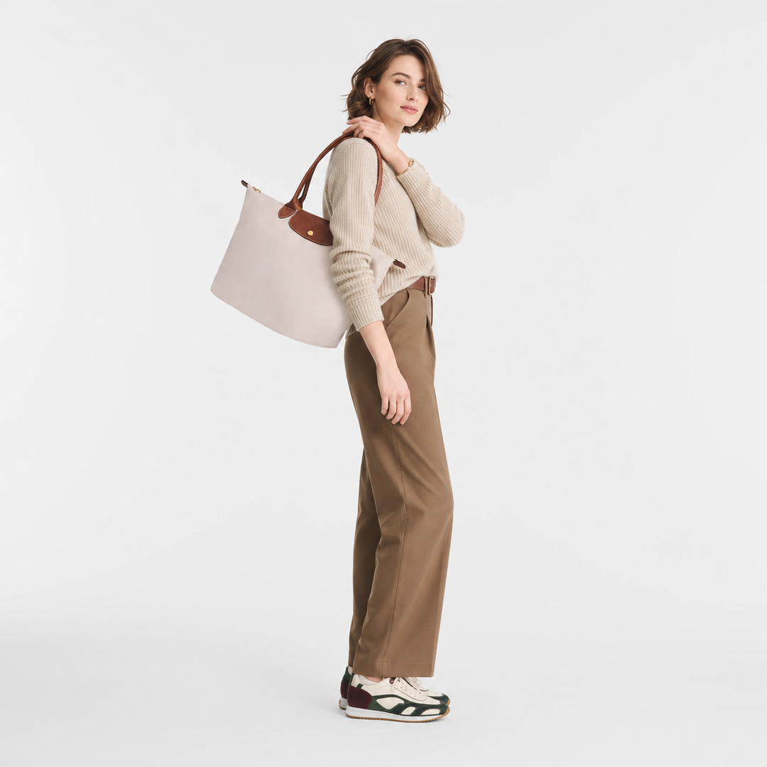 Longchamp Le Pliage Large tote bag Paper colour lifestyle