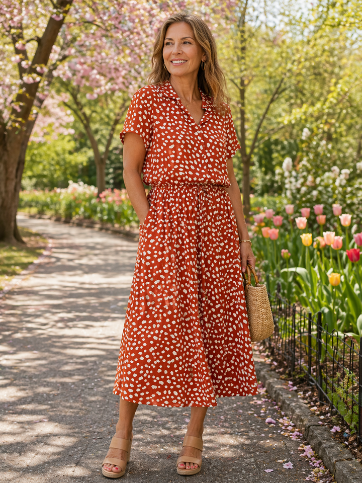 Claribel Floral Dress — front view
