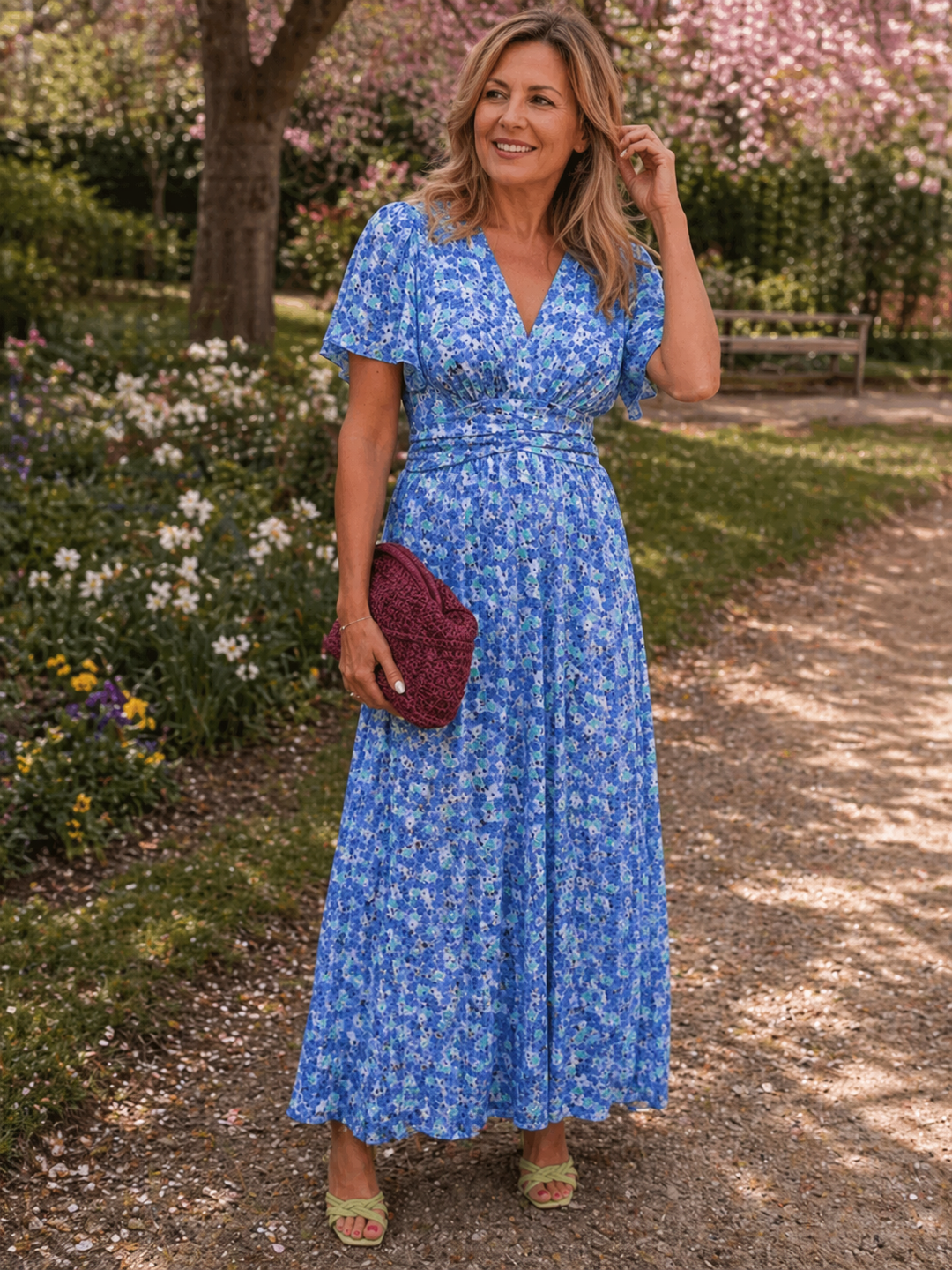 Ligeia Floral Dress — front view