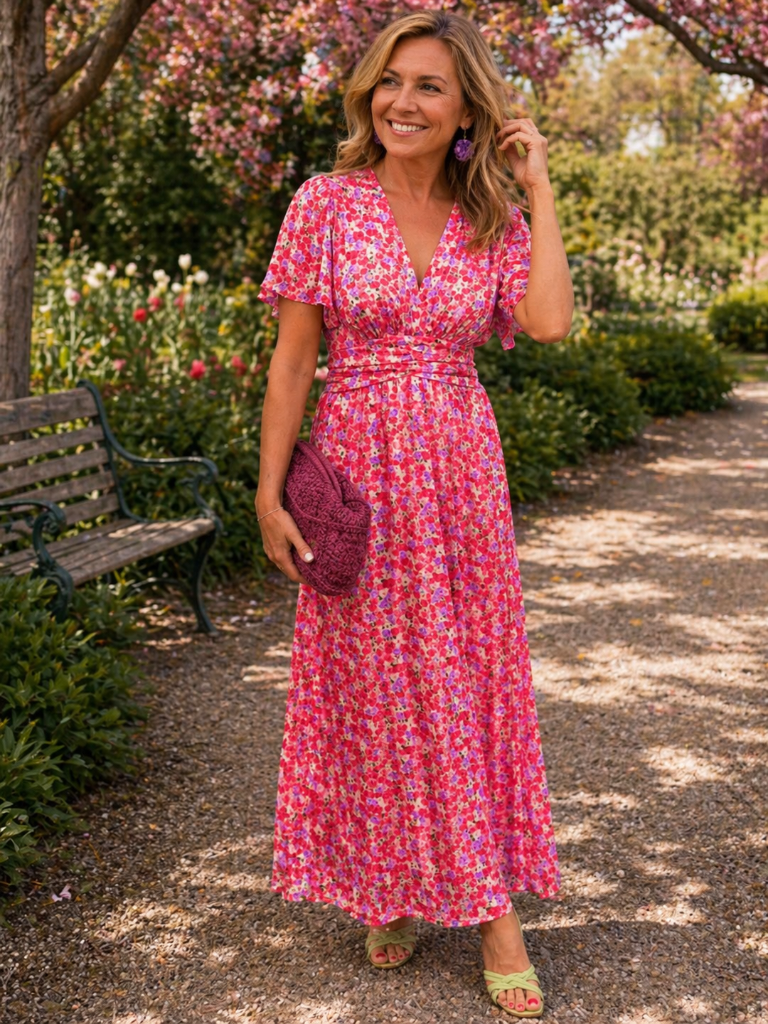 Laelia Floral Dress — front view