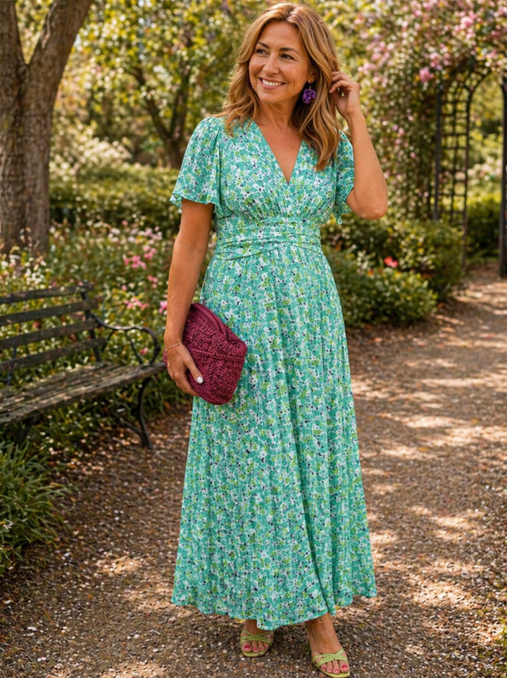 Lareina Floral Dress — front view