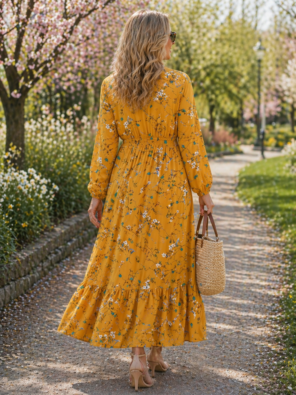 Bambi Floral Dress — lifestyle shot