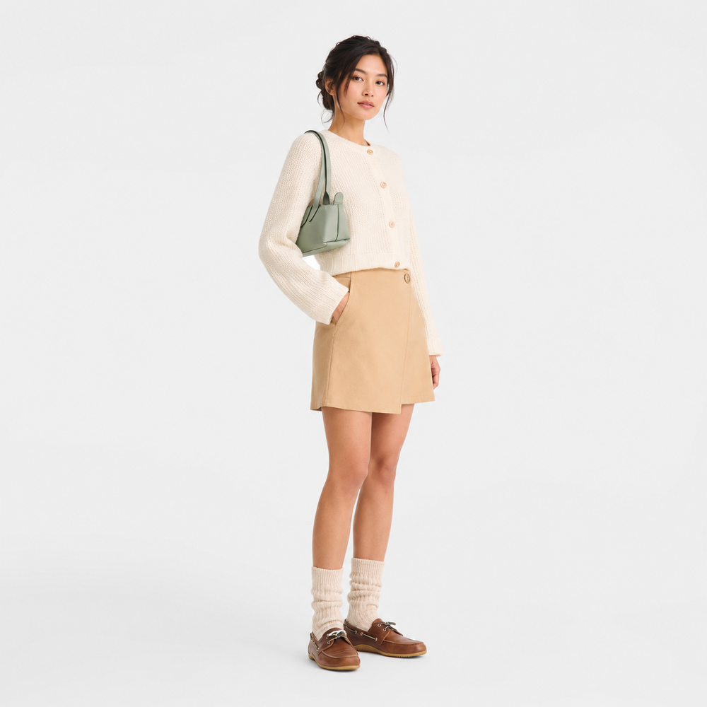 Le Pliage Xtra M tundra leather bag Longchamp – side profile