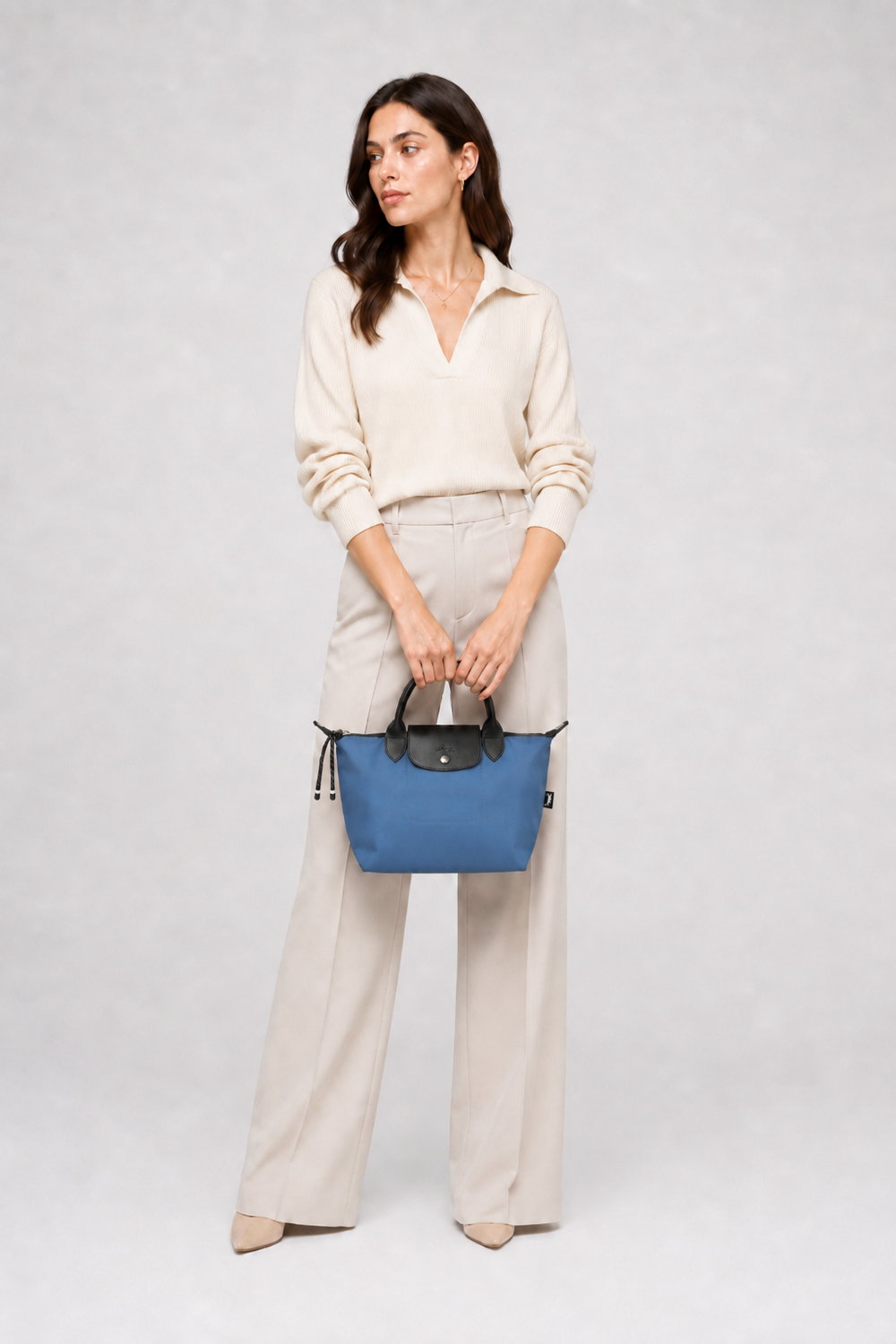 Longchamp Le Pliage Energy Small Crossbody Bag Navy Marine Blue lifestyle