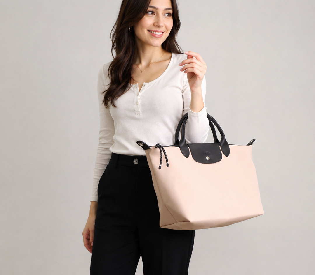 Longchamp Le Pliage Energy L Top Handle Crossbody Bag Pink lifestyle