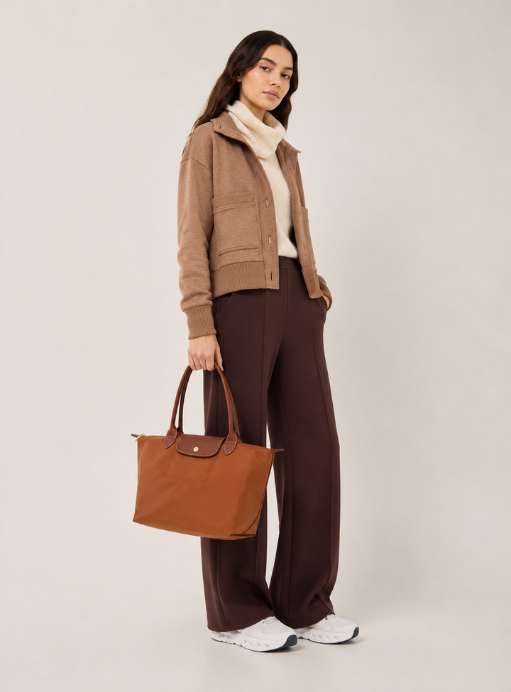 Longchamp Le Pliage Medium  Tote Brick — lifestyle shot