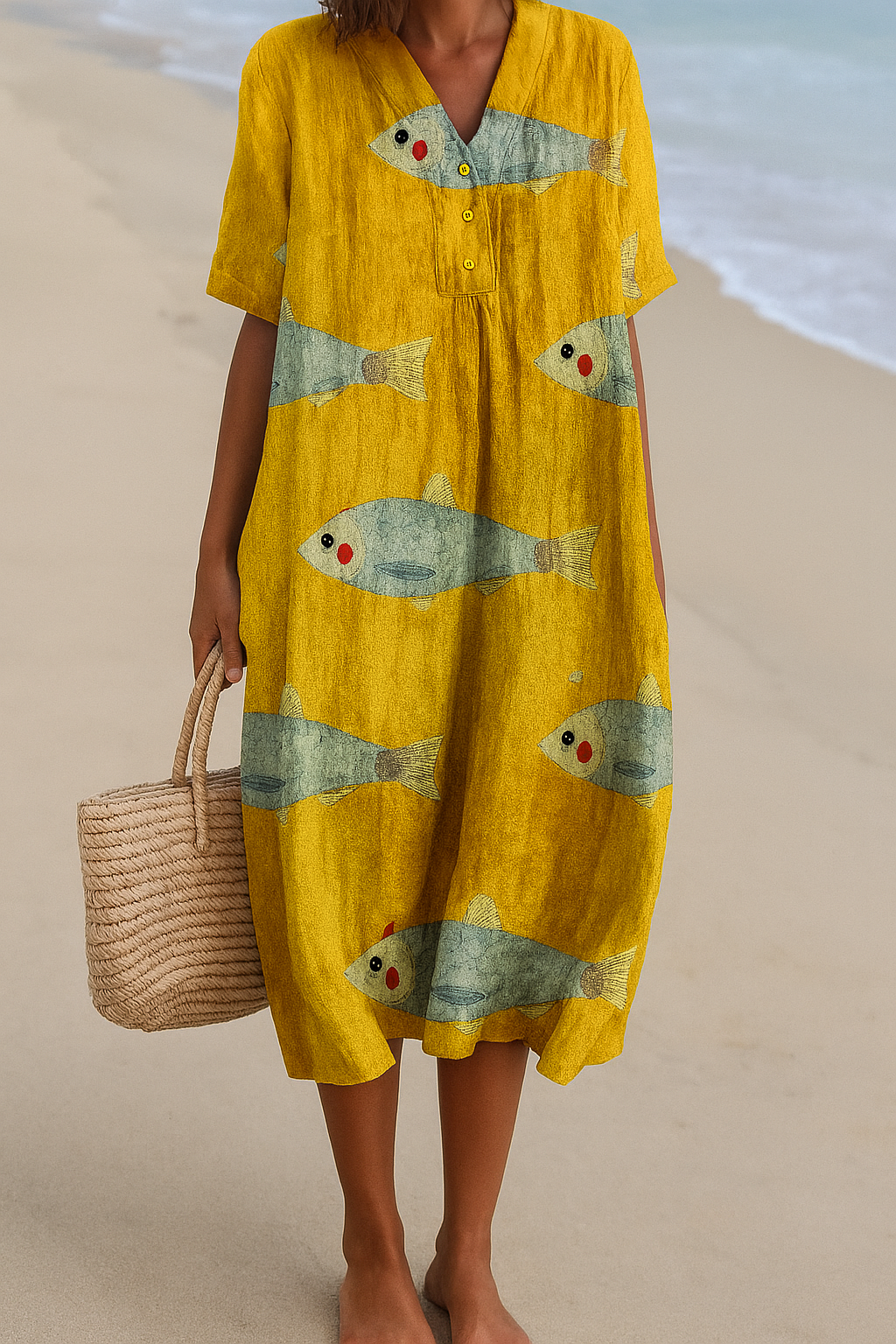 Agnes Printed Maxi Dress — lifestyle shot