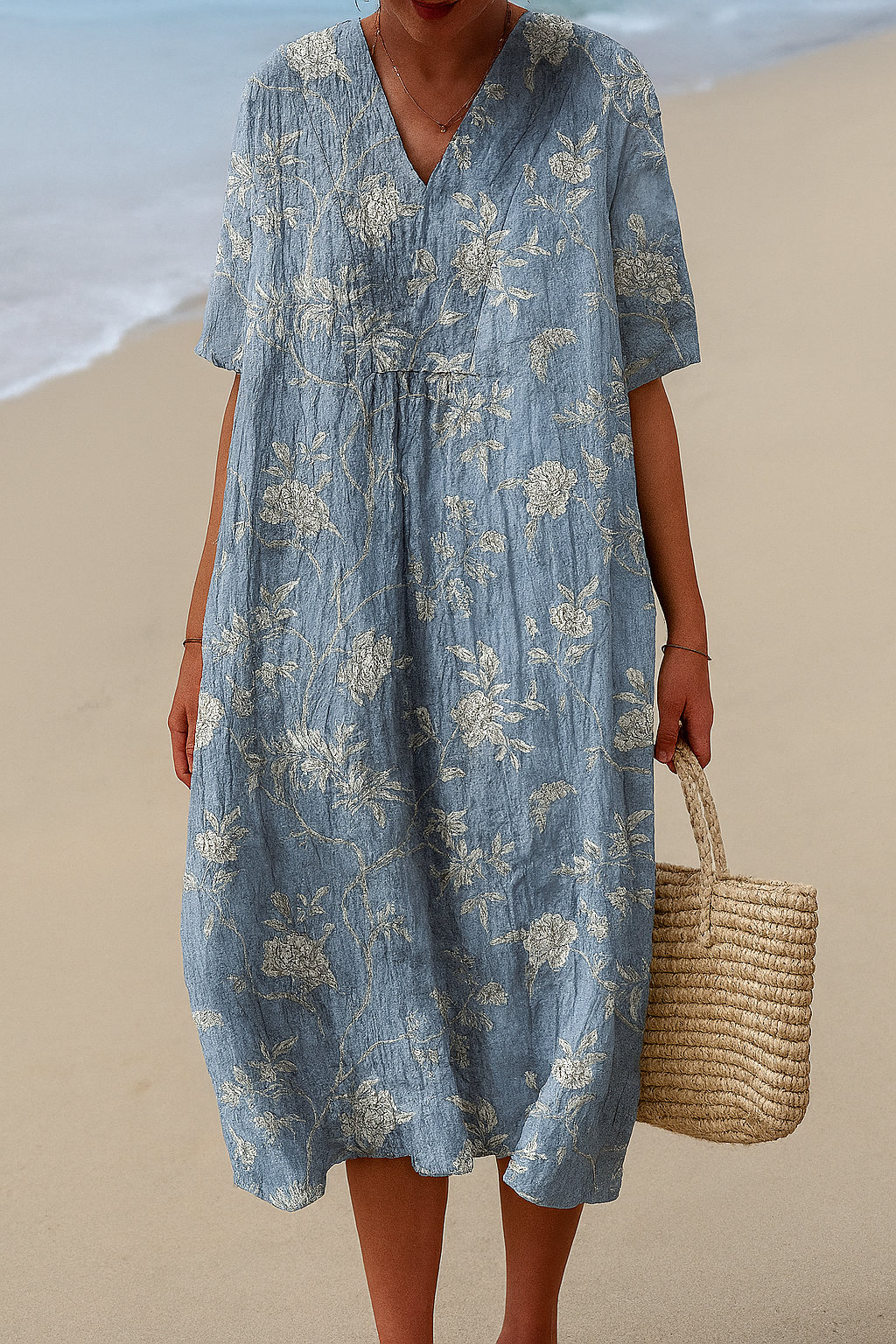 Jacqueline Printed Maxi Dress — lifestyle shot