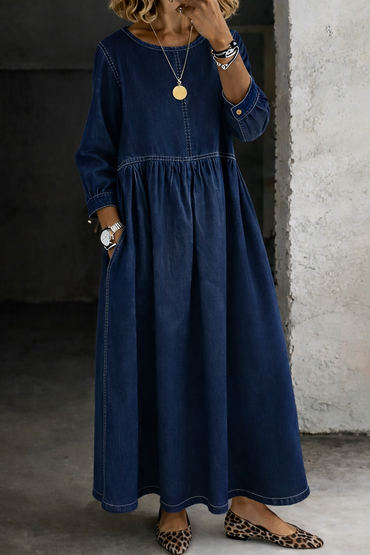 Melissa Denim Dress — detail view