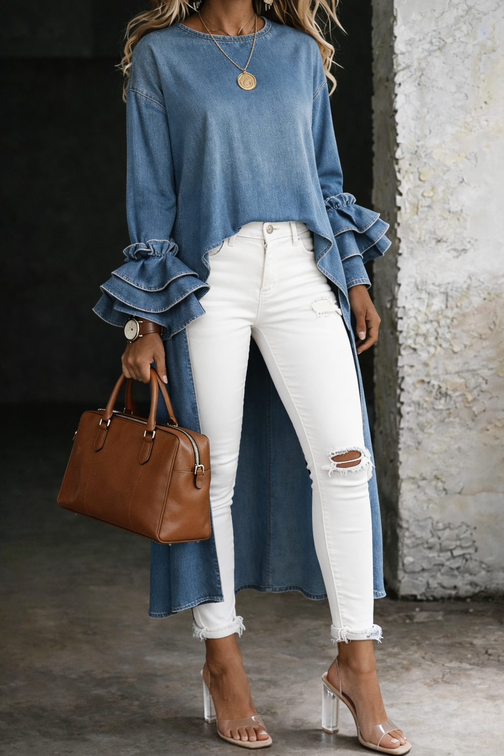 Ashley Denim Shirt — alternate view