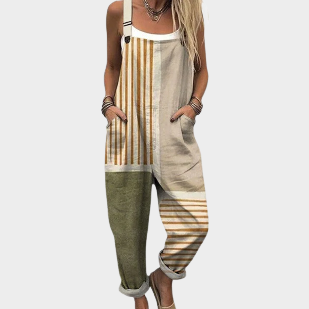 Relaxed Dungaree Jumpsuit — front view