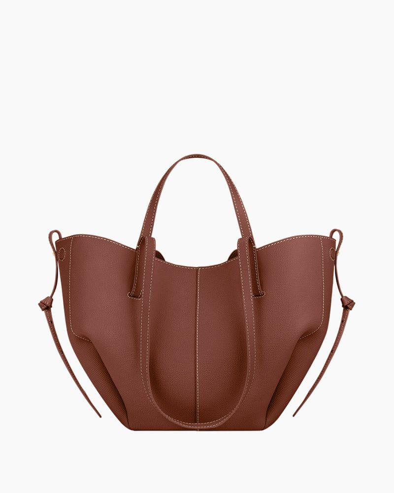 Polène Cyme Mini bag – textured leather tote