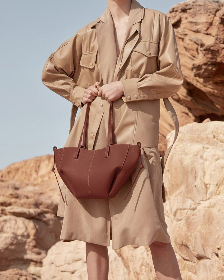 polène cyme leather bag – mini handbag