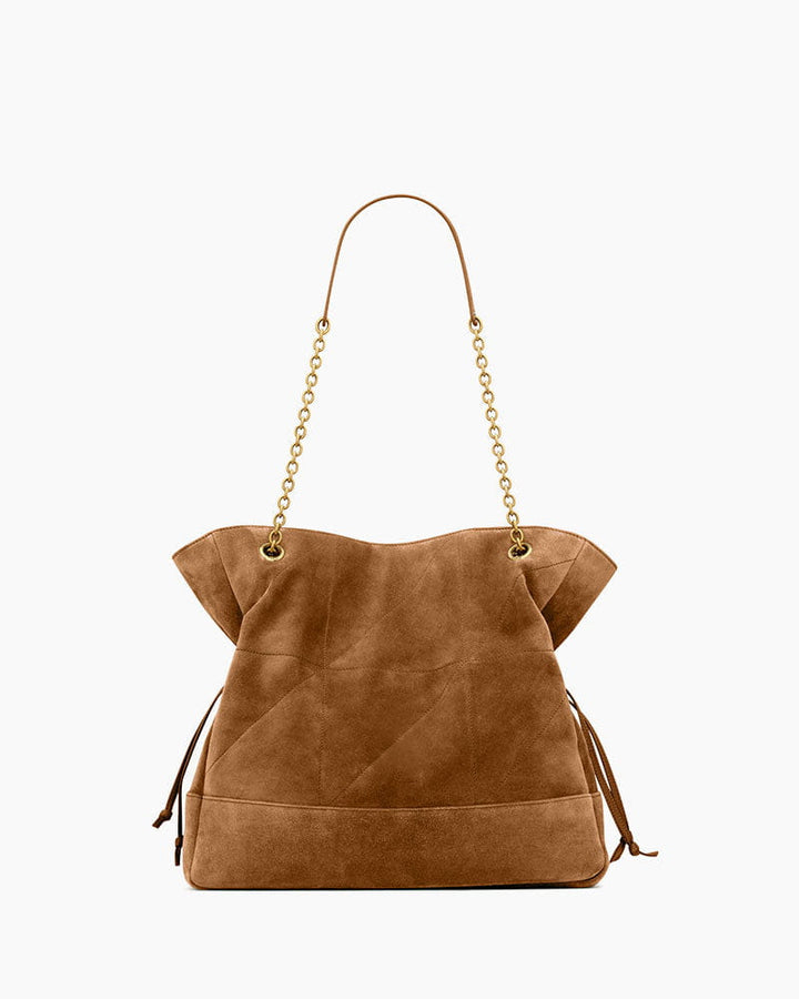 Women's Parisian Chic Slouchy Suede Shopper