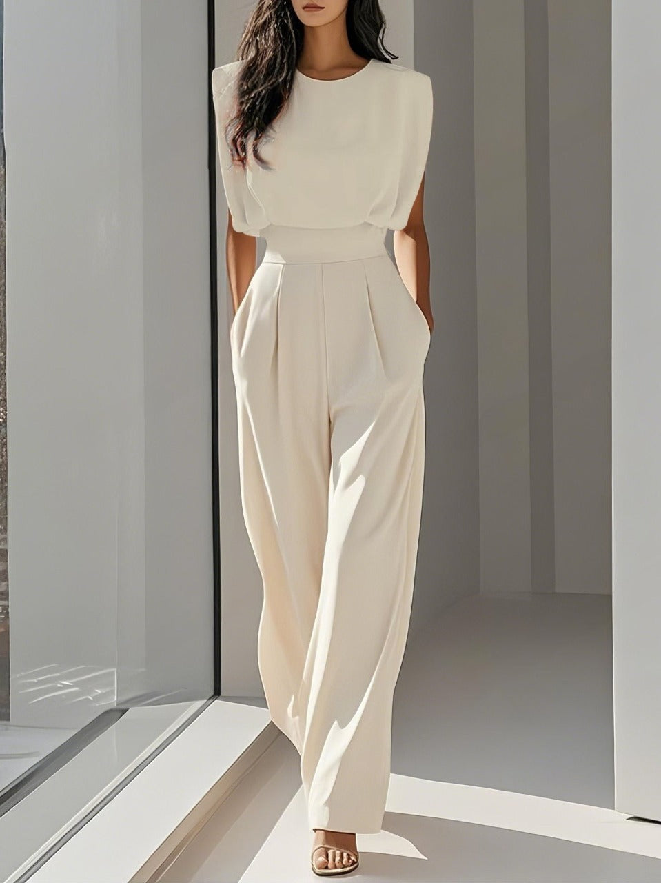 Paquita Elegant Jumpsuit — front view