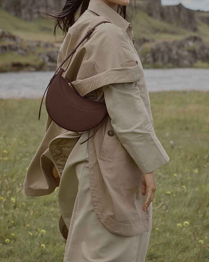 Everyday City Textured Leather Shoulder Bag