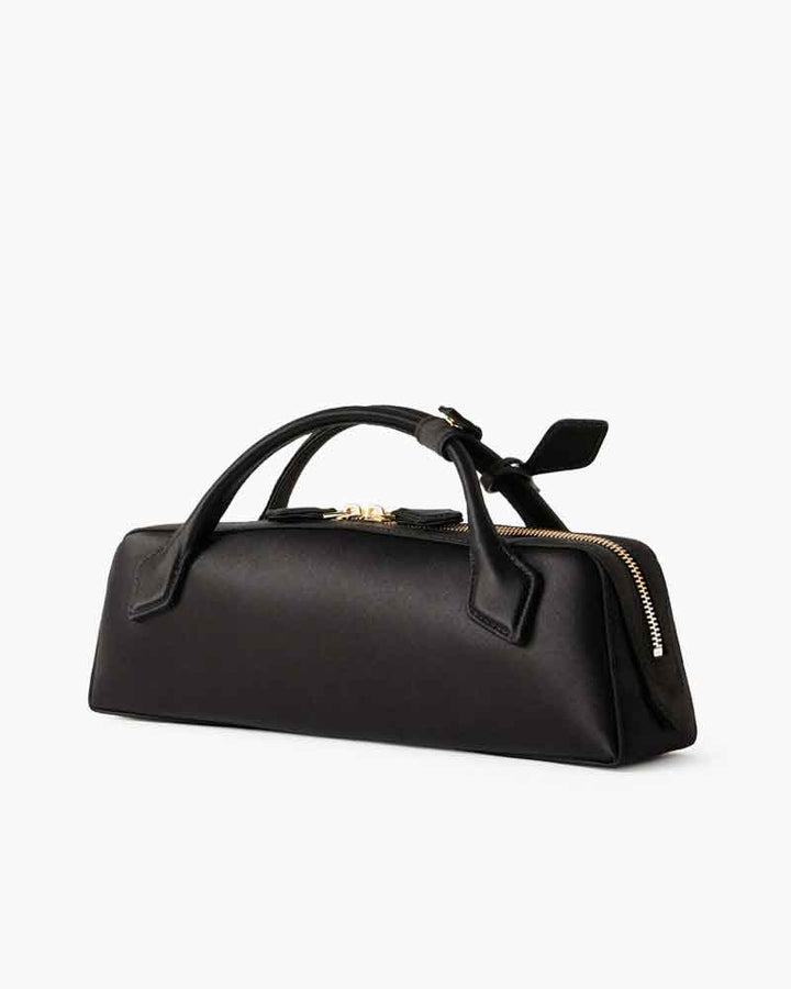 Evening Ready Satin Mini Top Handle Clutch