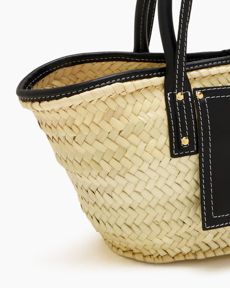 Chic Summer Picnic Woven Top Handle Bag