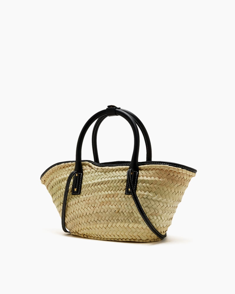 Chic Summer Picnic Woven Top Handle Bag