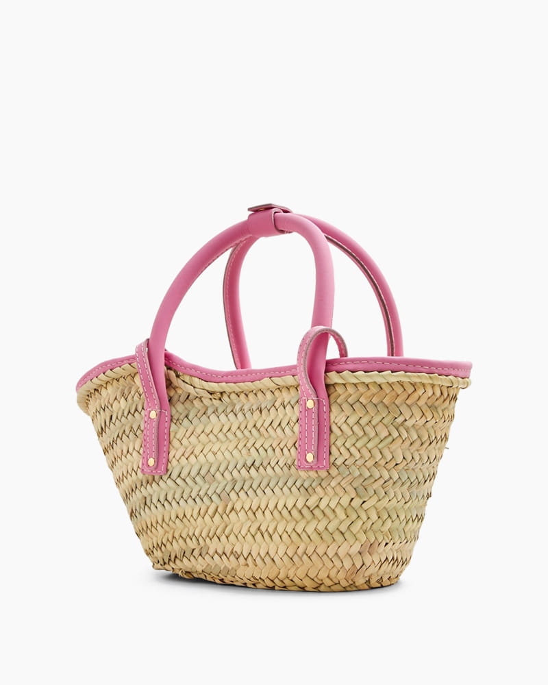 Chic Summer Picnic Woven Top Handle Bag