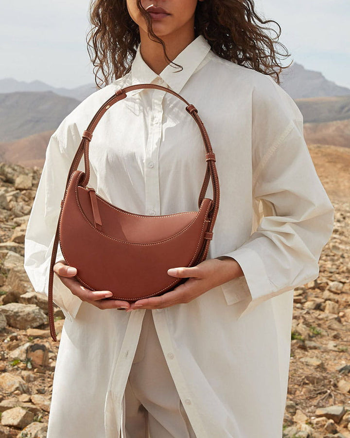 Everyday City Textured Leather Shoulder Bag
