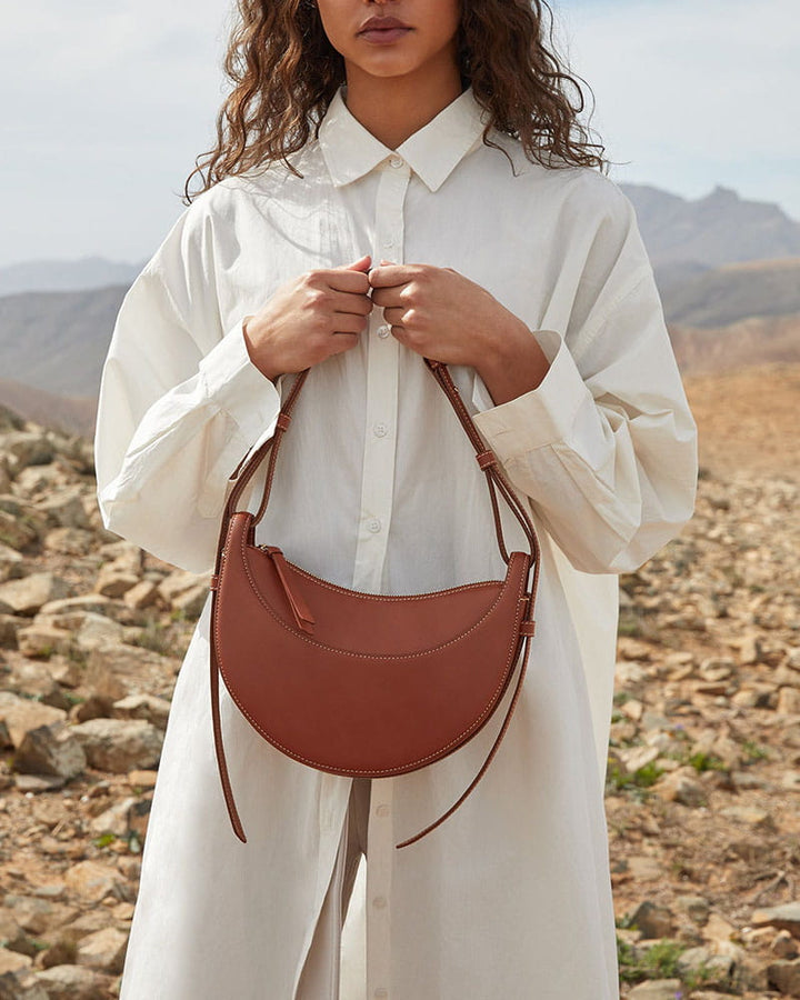 Everyday City Textured Leather Shoulder Bag