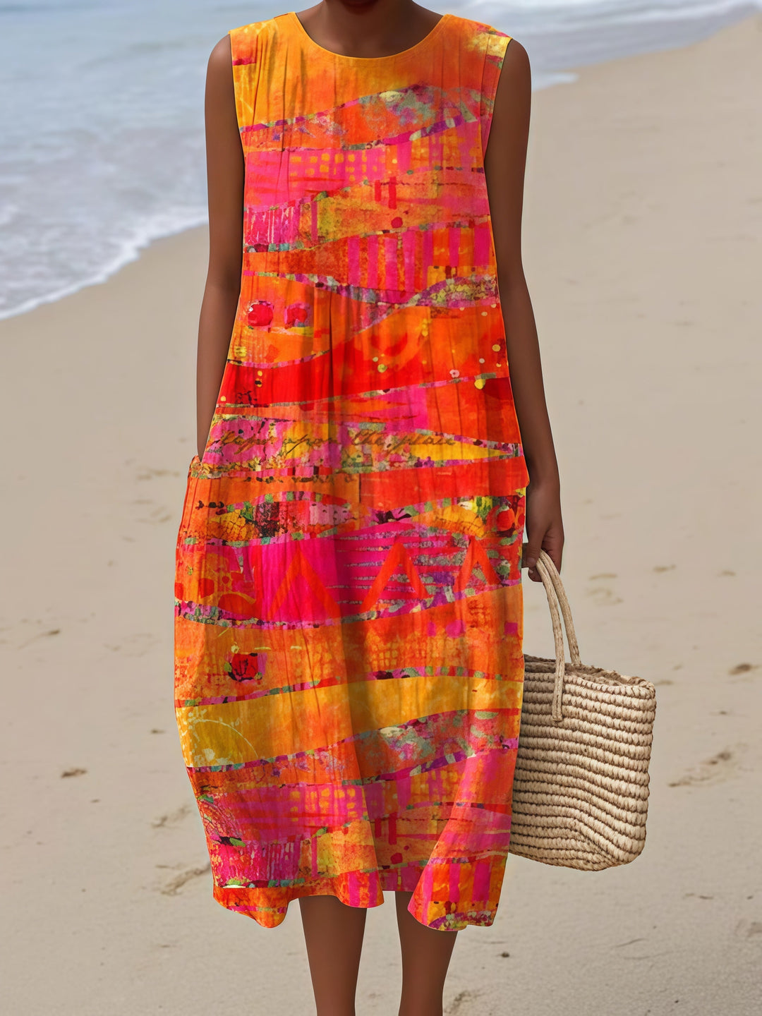 Faye Lightweight Summer Dress — front view