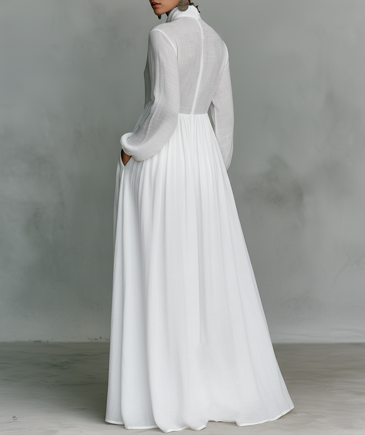 Elisa Patchwork Maxi Dress — lifestyle shot