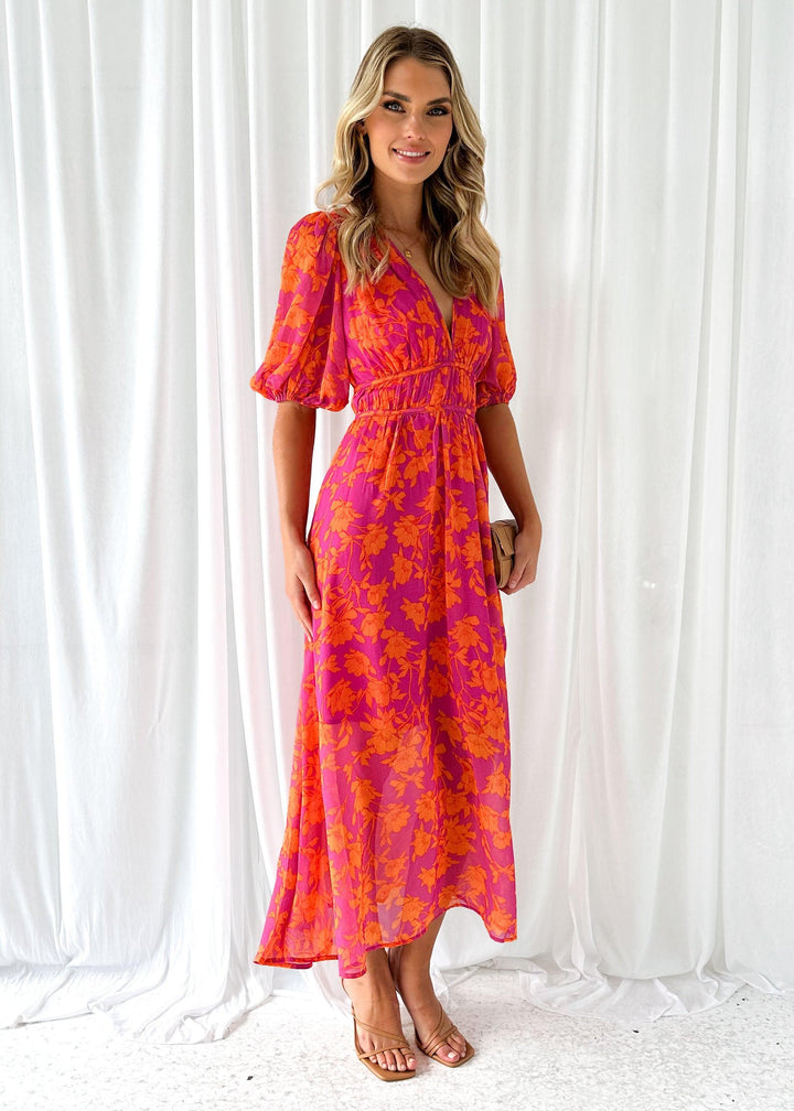 Clara - Maxi Spring Dress — back view