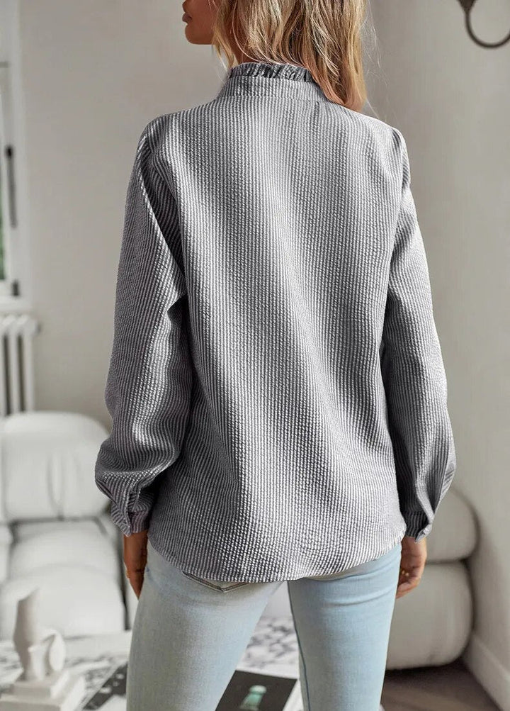 Belle Polo Blouse — side view