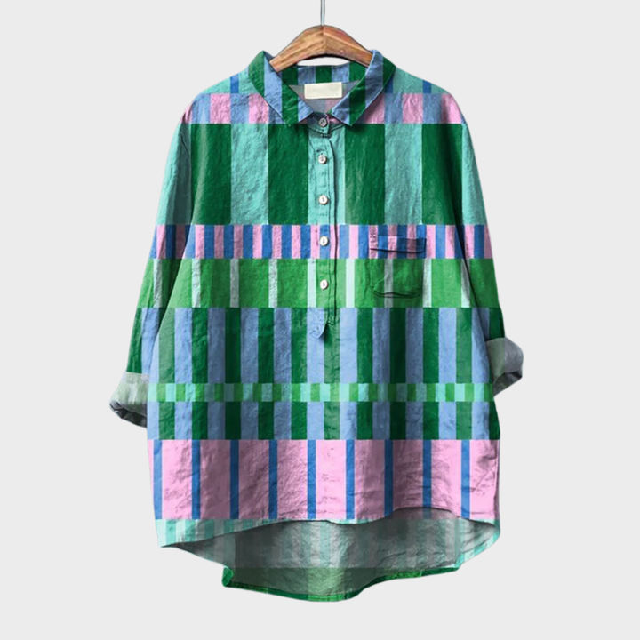 Megan Colourful Summer Blouse — alternate view