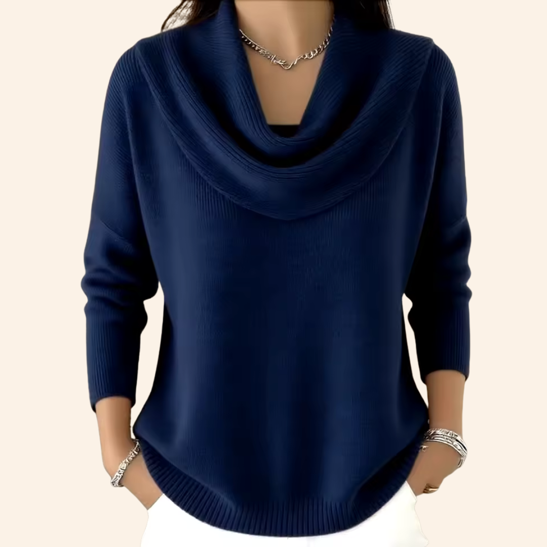 Eliza | Elegant Jumper with Cowl Neck