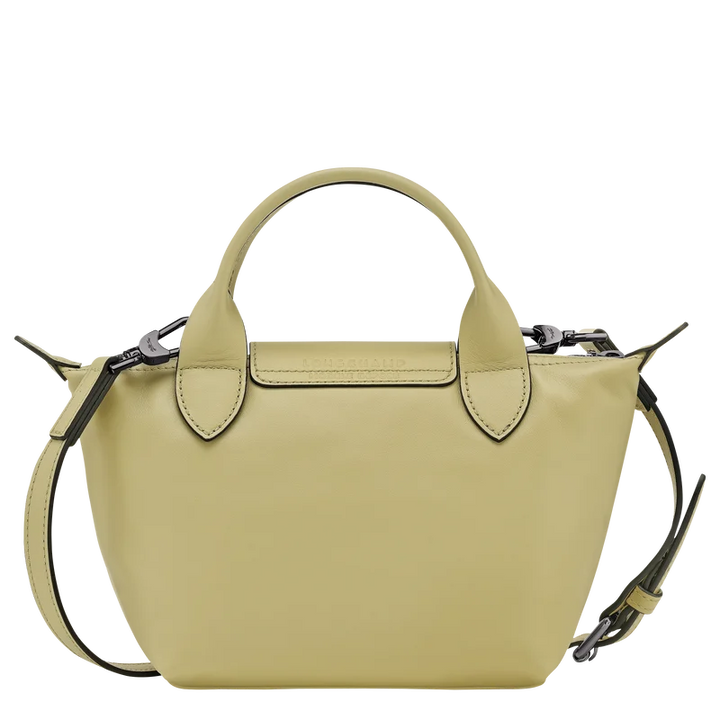 Longchamp Le Pliage Xtra XS Leather Top Handle Bag Pistachio Back View