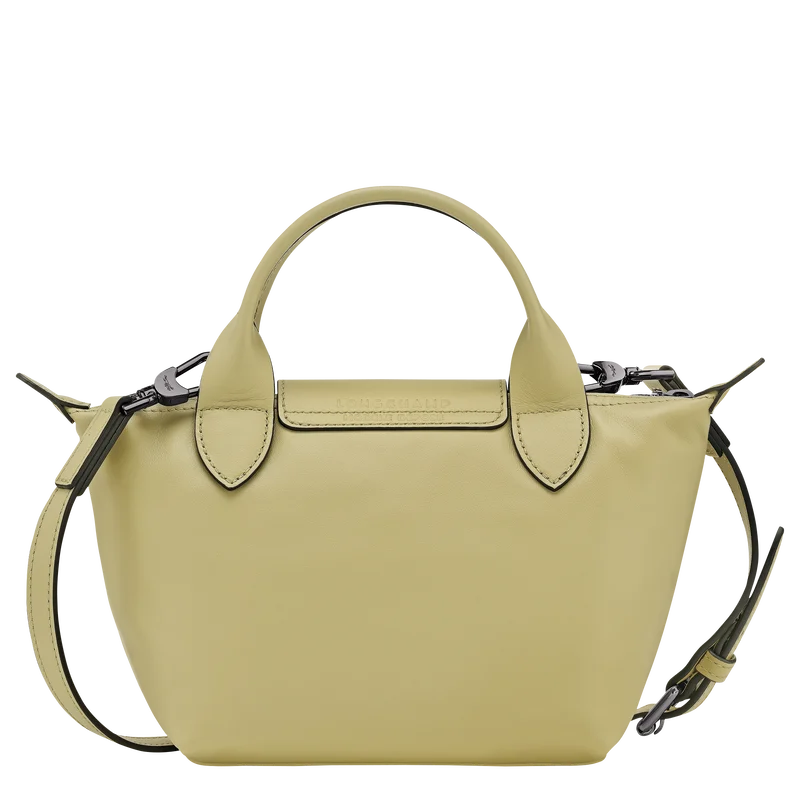 Longchamp Le Pliage Xtra XS Leather Bag Pistachio light green back view